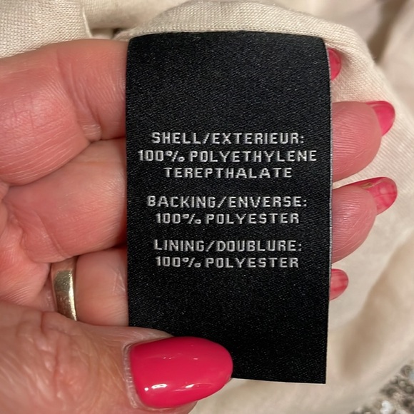 7 for All Mankind women’s FULL silver sequins T shirt mini dress formal slip on - Picture 11 of 13